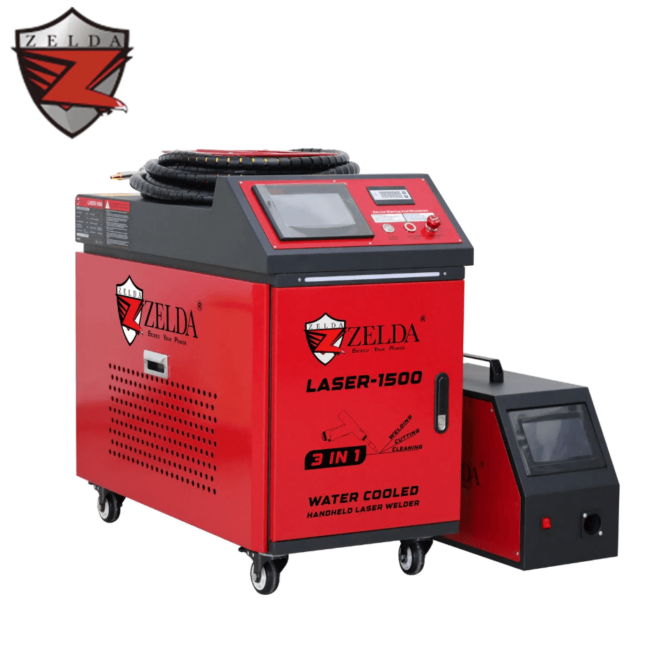 Портативный лазерный сварочный аппарат Zelda для очистки/сварки/резки 3 в 1, 1500 Вт